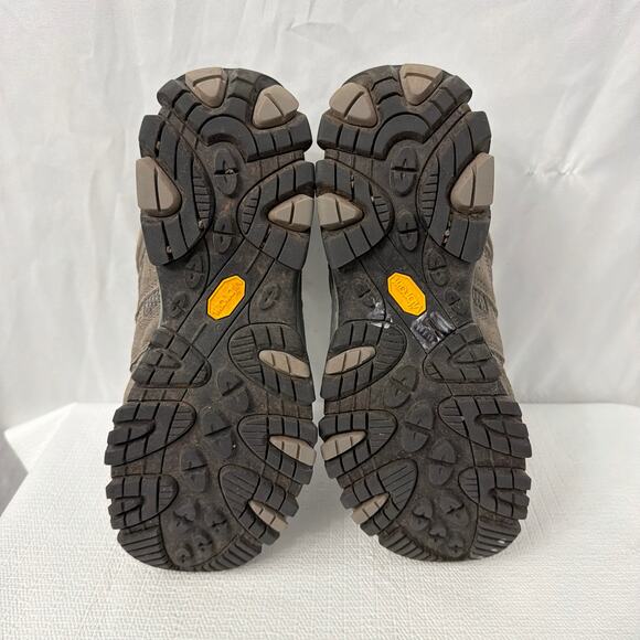 Merrell Moab 3 Mid Boots Womens 10 Wide Vibram Waterproof Hiking Gray Blue - Picture 11 of 11